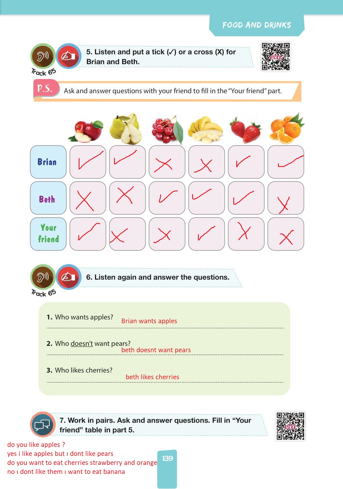 4. Sınıf Pasifik Yayınları İngilizce Ders Kitabı Sayfa 139 Cevapları