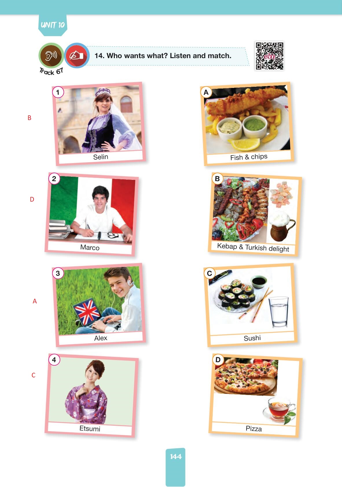 4. Sınıf Pasifik Yayınları İngilizce Ders Kitabı Sayfa 144 Cevapları