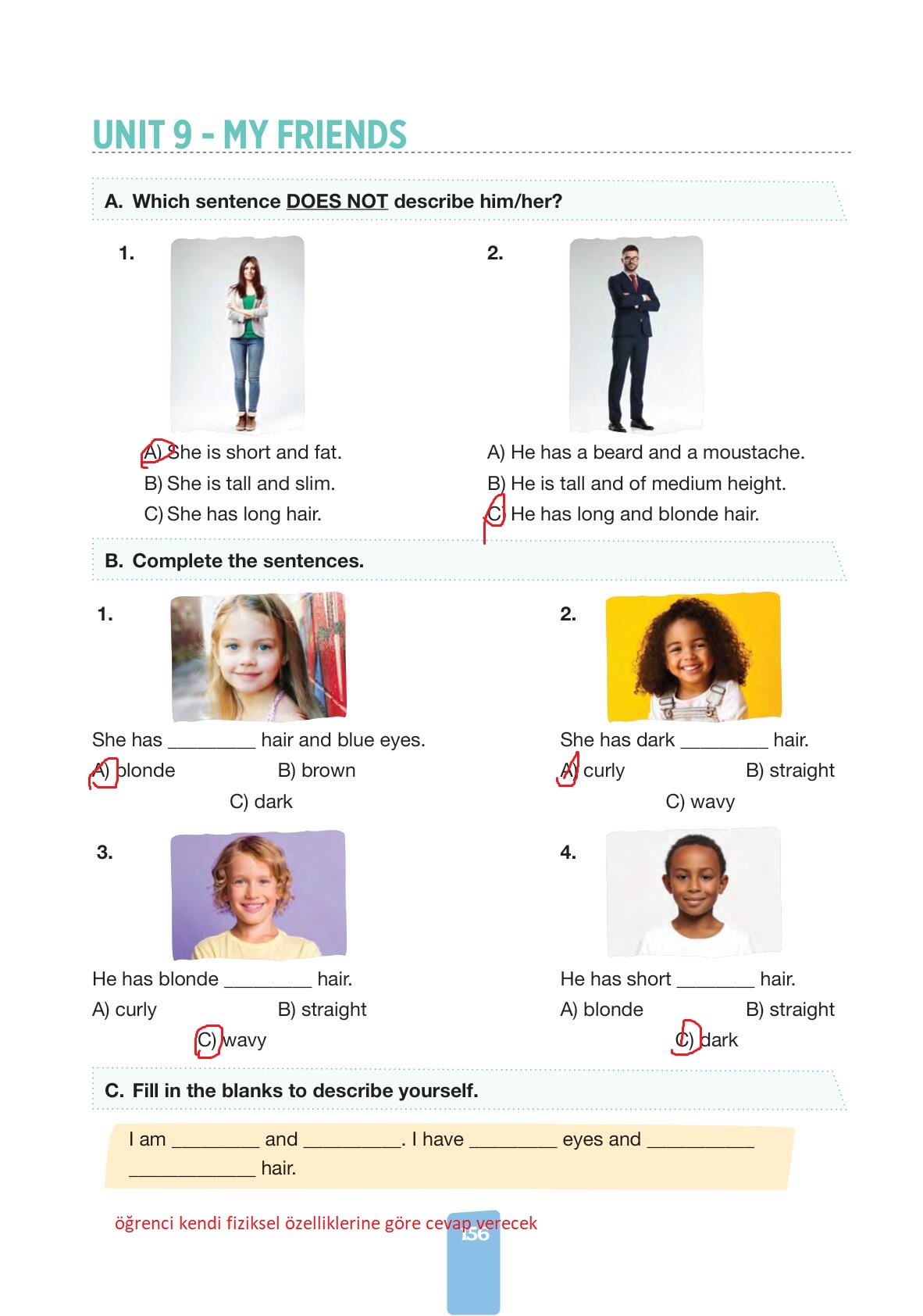 4. Sınıf Pasifik Yayınları İngilizce Ders Kitabı Sayfa 156 Cevapları