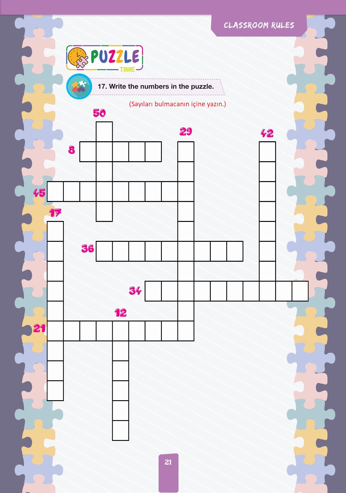 4. Sınıf Pasifik Yayınları İngilizce Ders Kitabı Sayfa 21 Cevapları