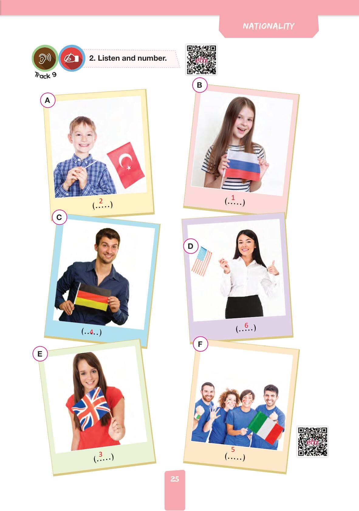 4. Sınıf Pasifik Yayınları İngilizce Ders Kitabı Sayfa 25 Cevapları