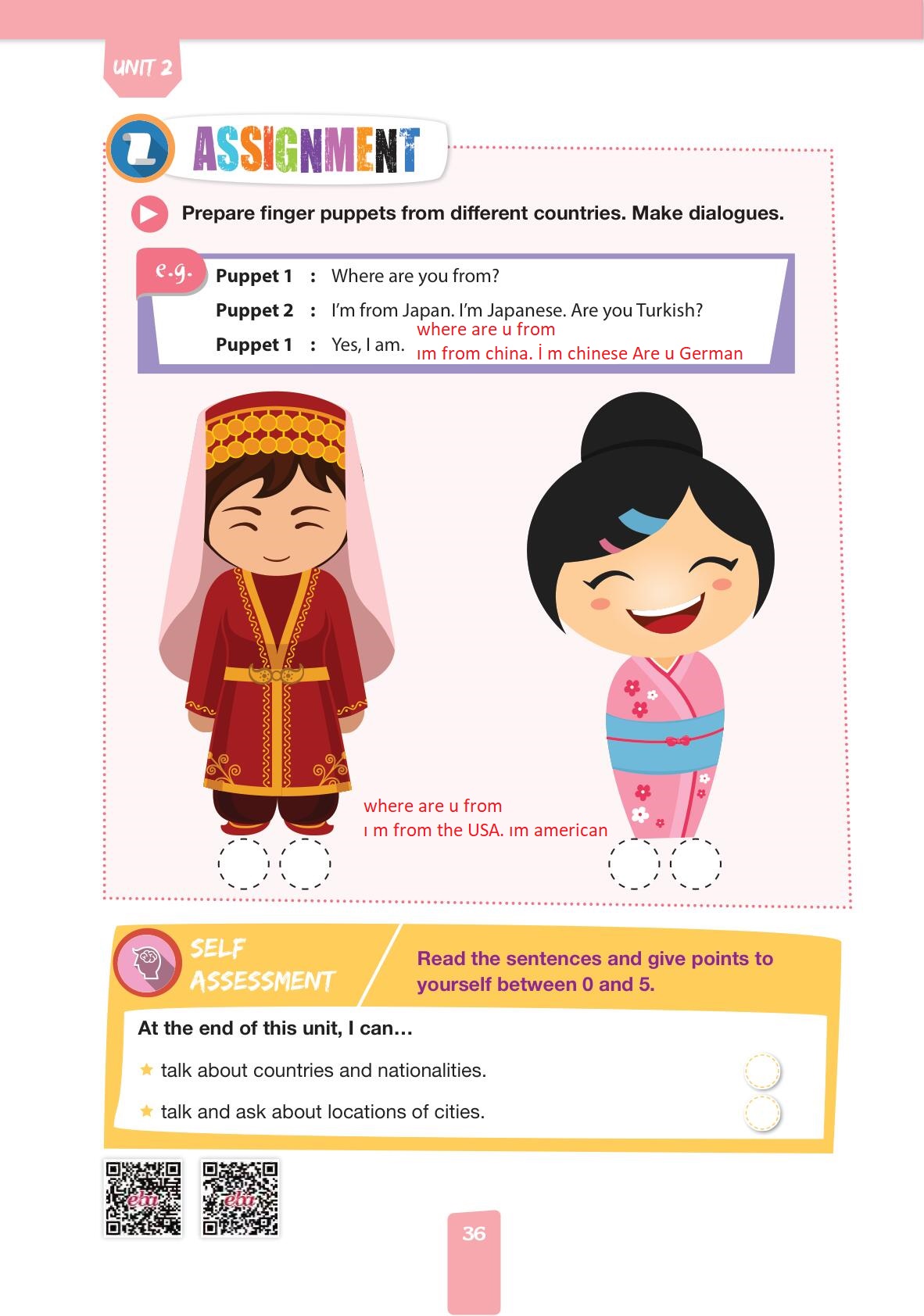 4. Sınıf Pasifik Yayınları İngilizce Ders Kitabı Sayfa 36 Cevapları