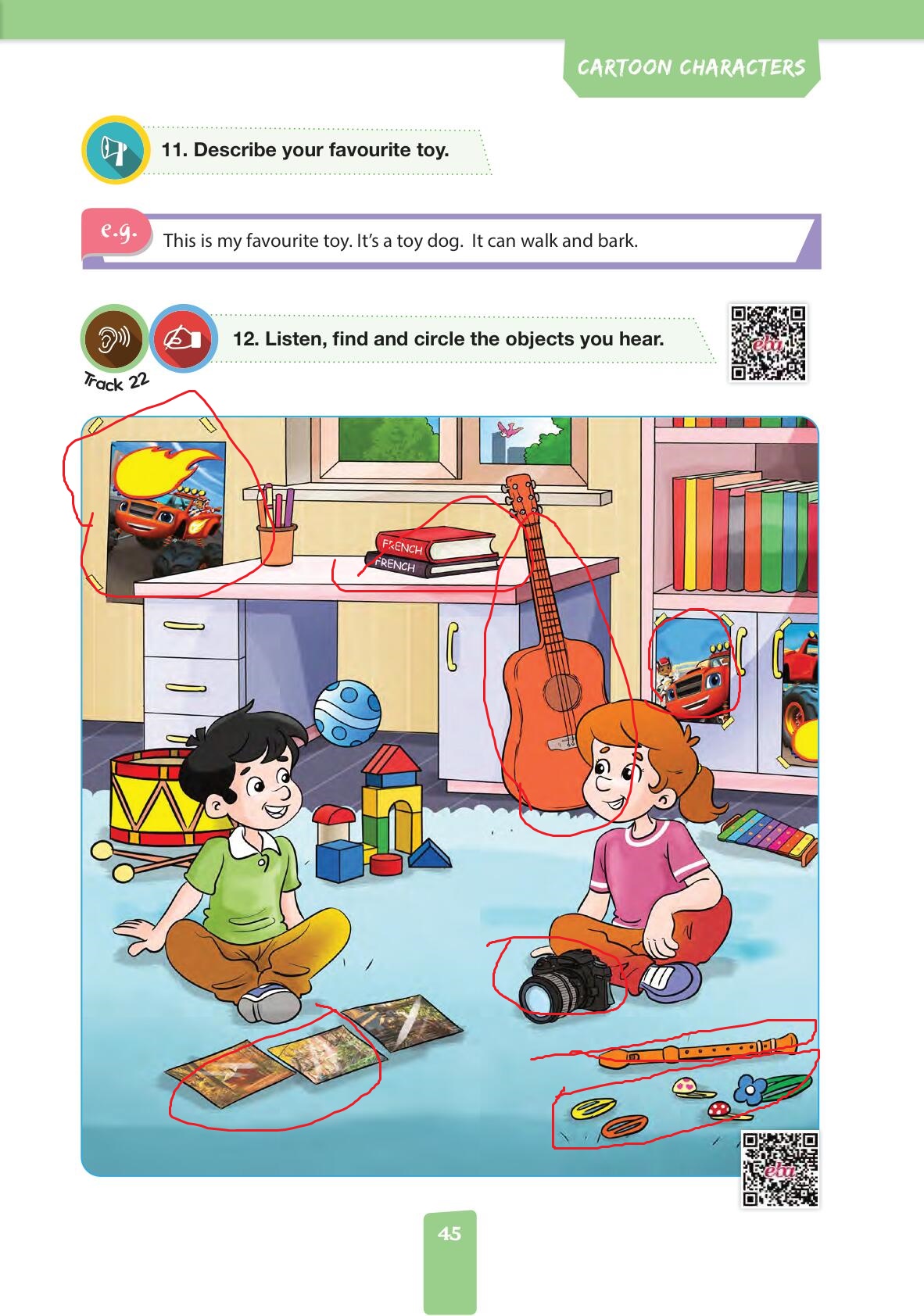 4. Sınıf Pasifik Yayınları İngilizce Ders Kitabı Sayfa 45 Cevapları