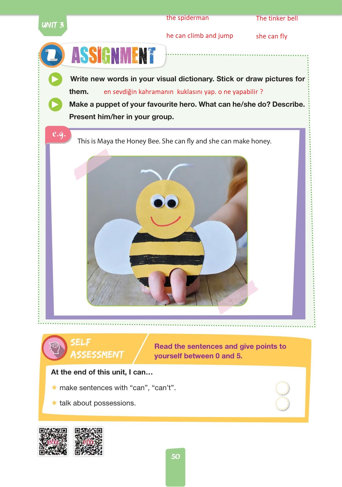 4. Sınıf Pasifik Yayınları İngilizce Ders Kitabı Sayfa 50 Cevapları