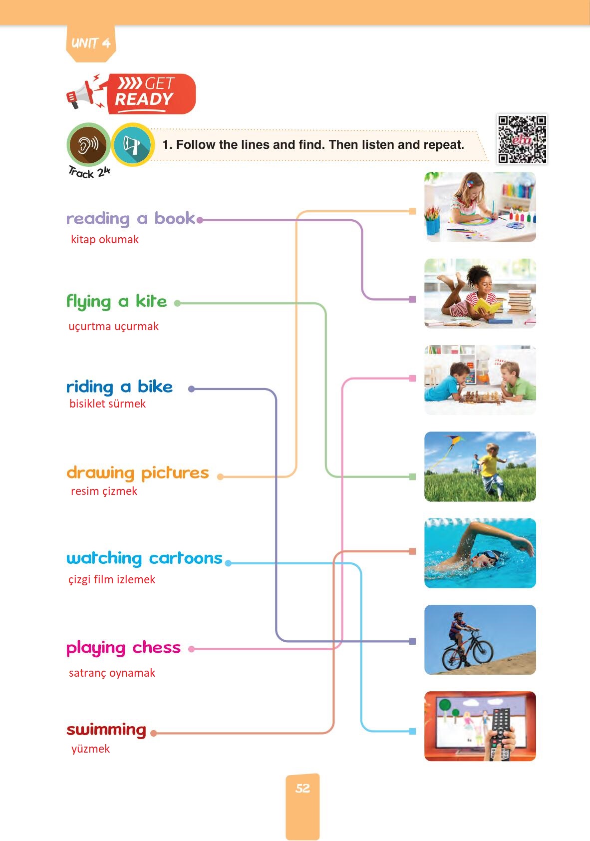 4. Sınıf Pasifik Yayınları İngilizce Ders Kitabı Sayfa 52 Cevapları