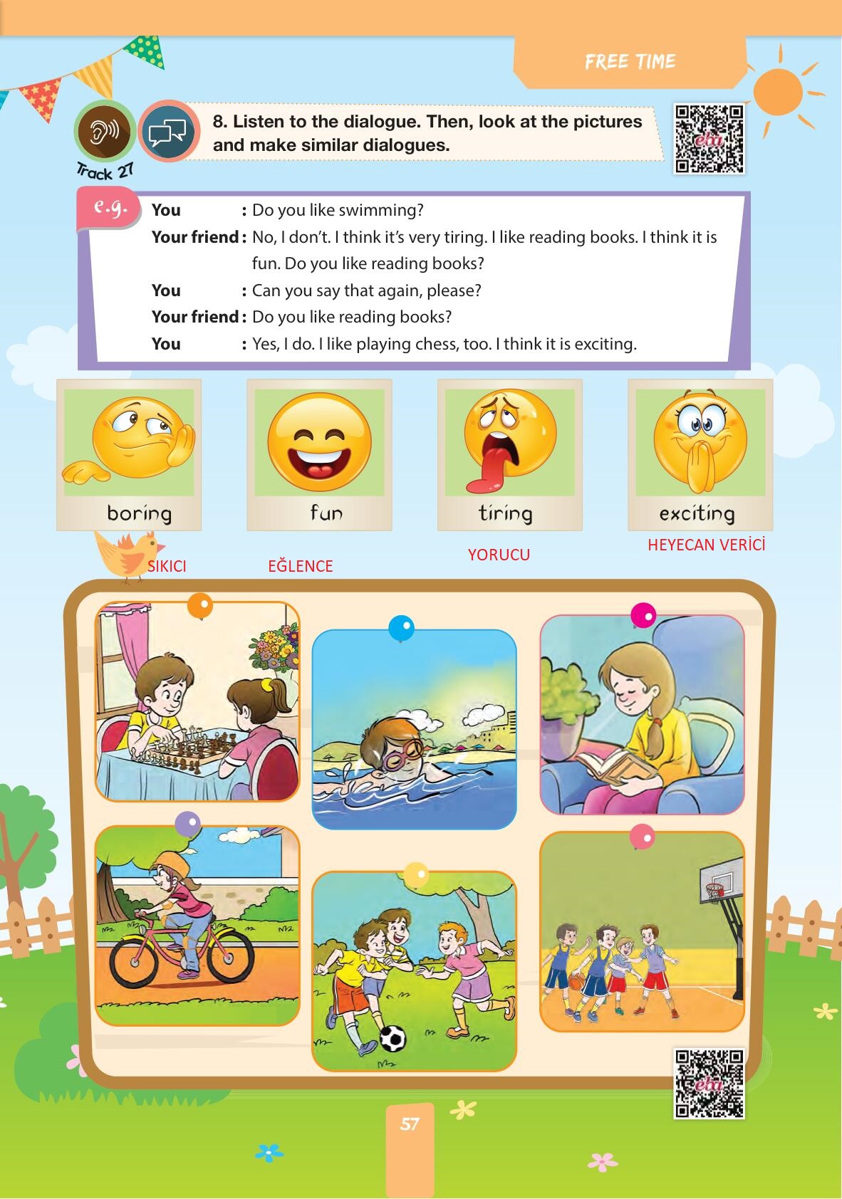 4. Sınıf Pasifik Yayınları İngilizce Ders Kitabı Sayfa 57 Cevapları