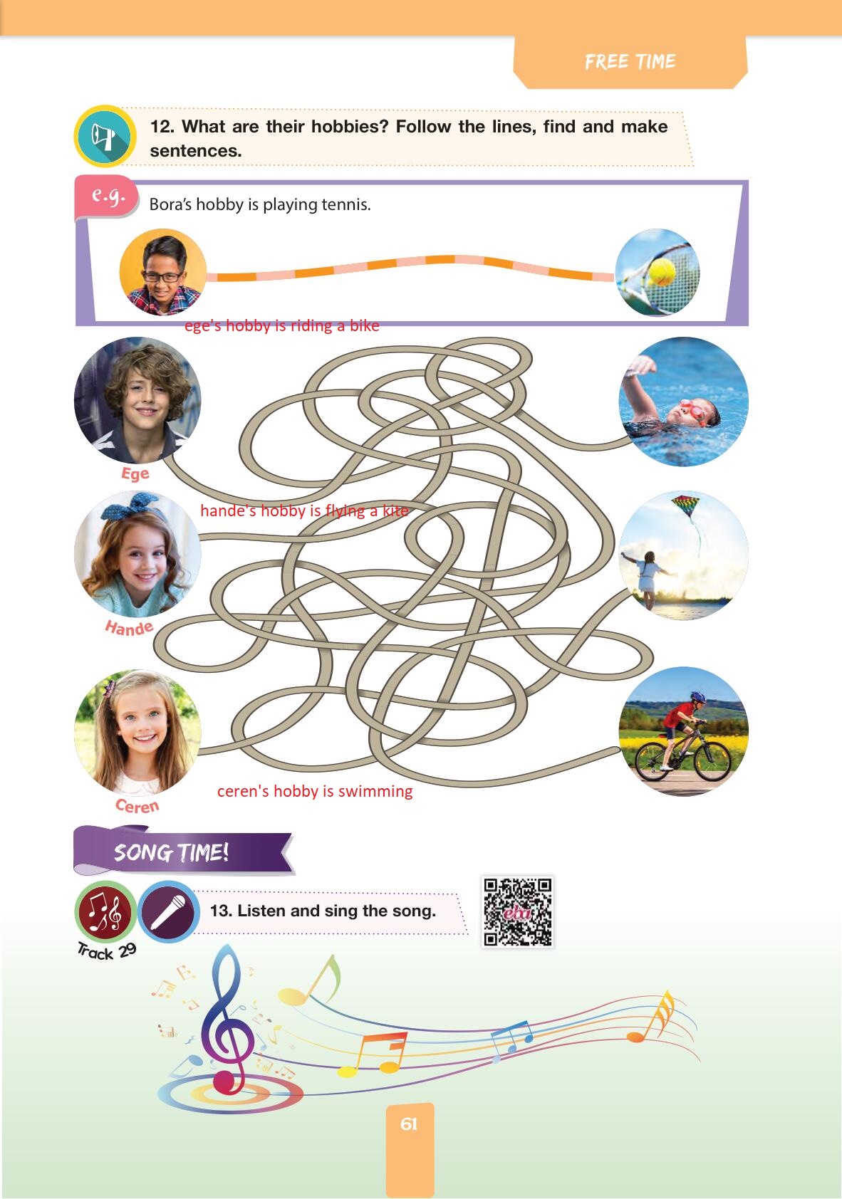 4. Sınıf Pasifik Yayınları İngilizce Ders Kitabı Sayfa 61 Cevapları