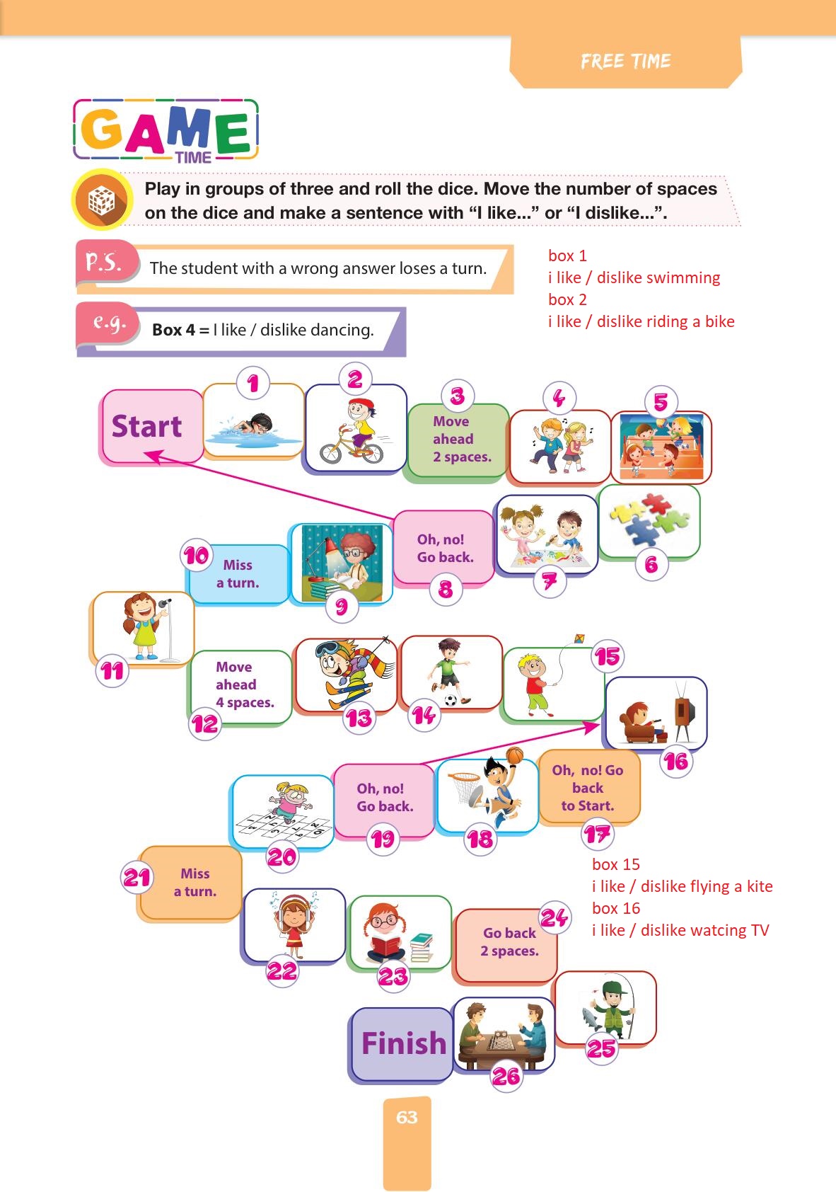 4. Sınıf Pasifik Yayınları İngilizce Ders Kitabı Sayfa 63 Cevapları