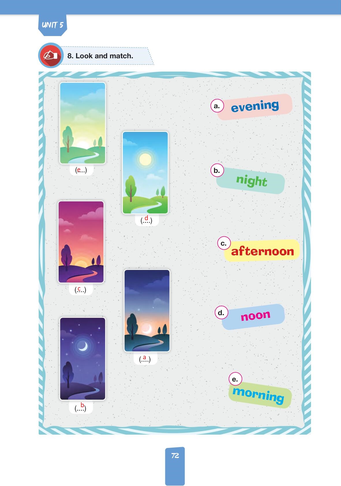 4. Sınıf Pasifik Yayınları İngilizce Ders Kitabı Sayfa 72 Cevapları