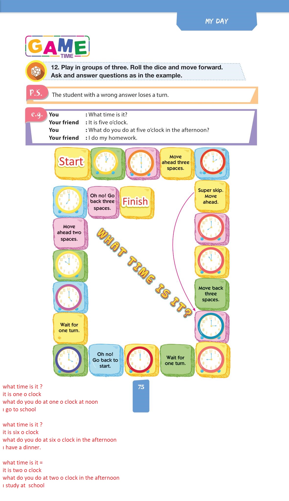 4. Sınıf Pasifik Yayınları İngilizce Ders Kitabı Sayfa 75 Cevapları