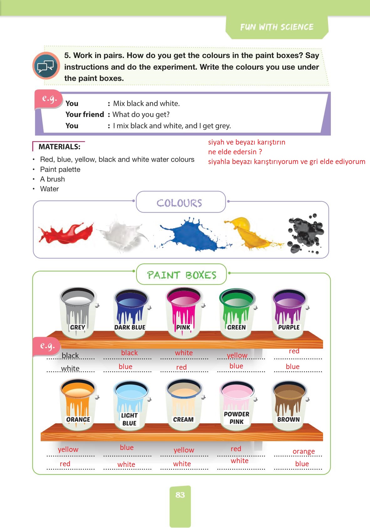 4. Sınıf Pasifik Yayınları İngilizce Ders Kitabı Sayfa 83 Cevapları