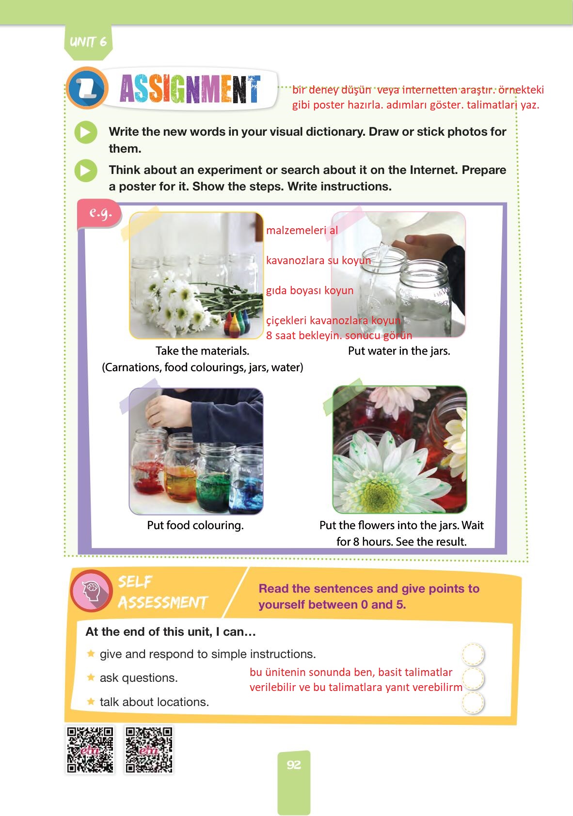 4. Sınıf Pasifik Yayınları İngilizce Ders Kitabı Sayfa 92 Cevapları