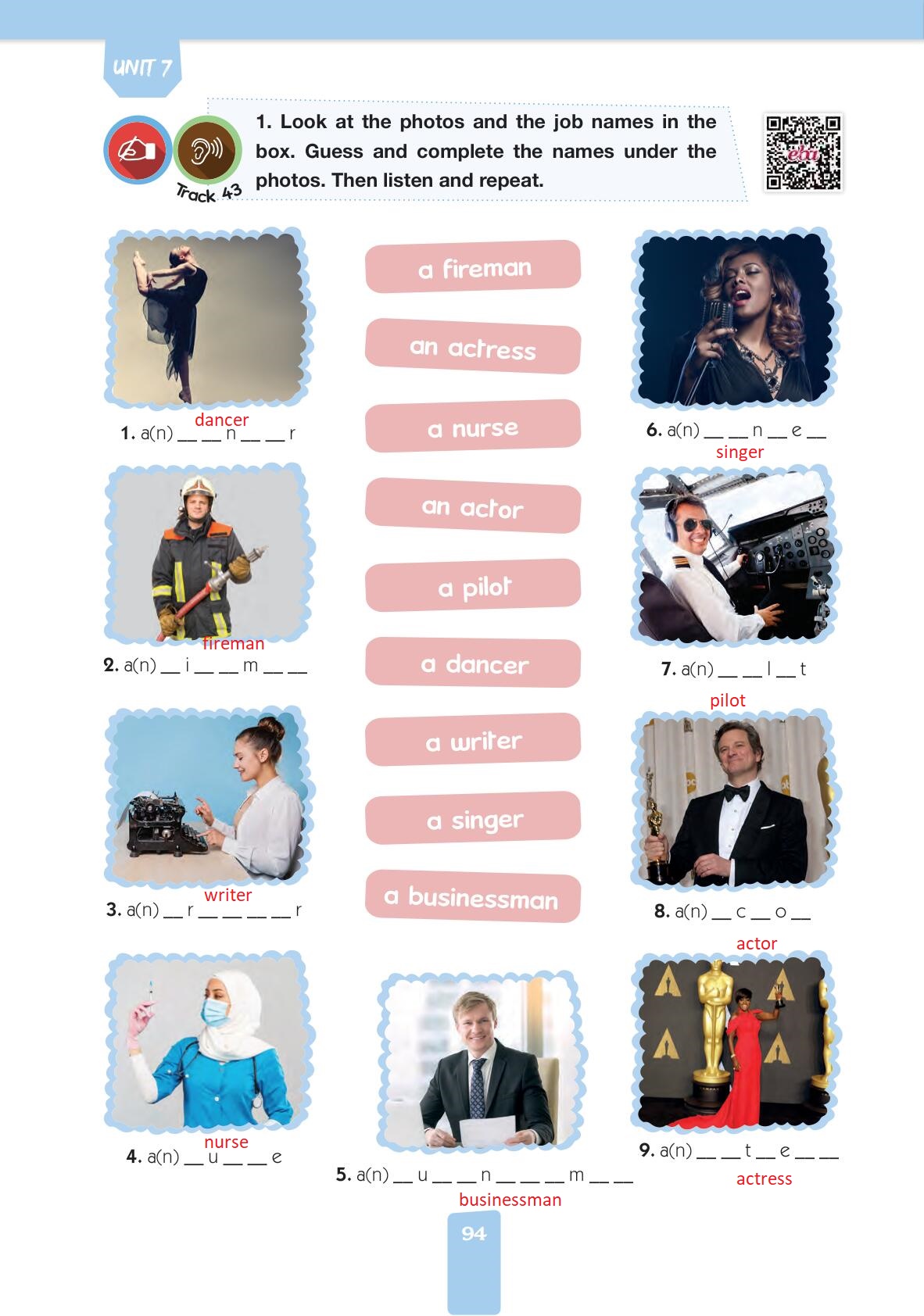 4. Sınıf Pasifik Yayınları İngilizce Ders Kitabı Sayfa 94 Cevapları