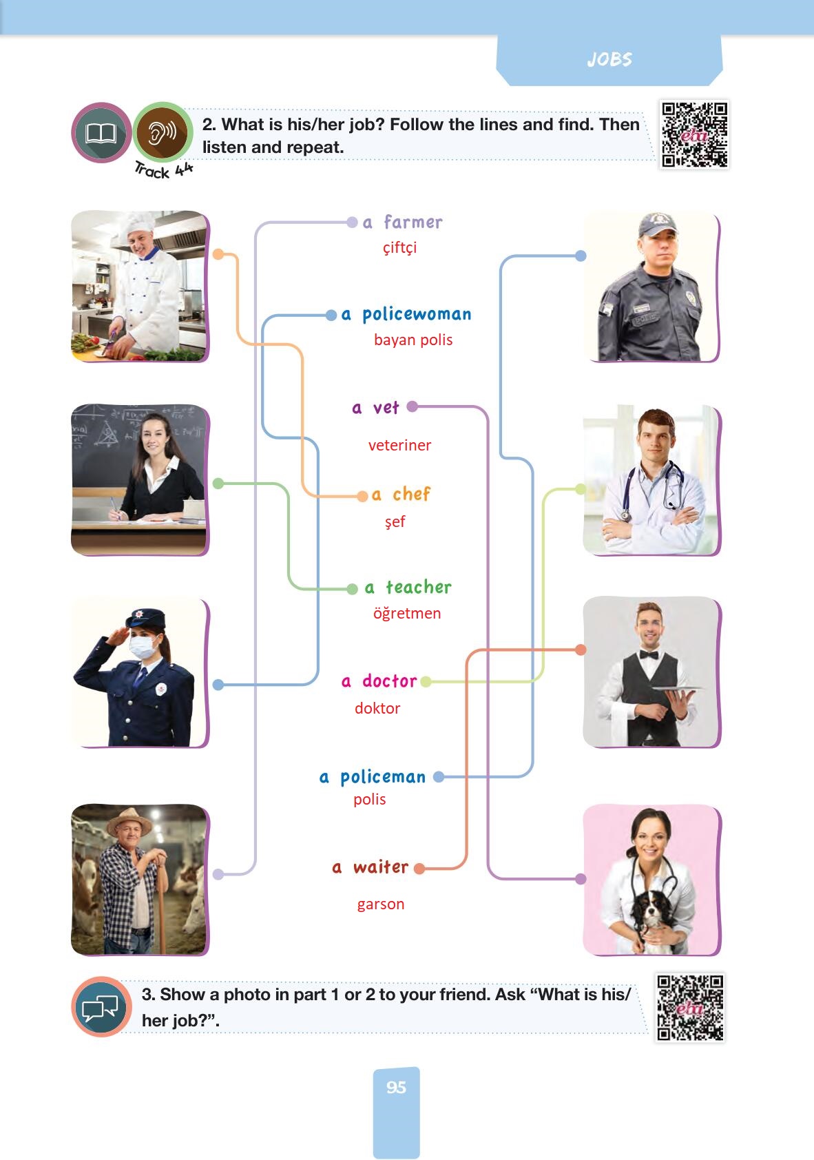 4. Sınıf Pasifik Yayınları İngilizce Ders Kitabı Sayfa 95 Cevapları