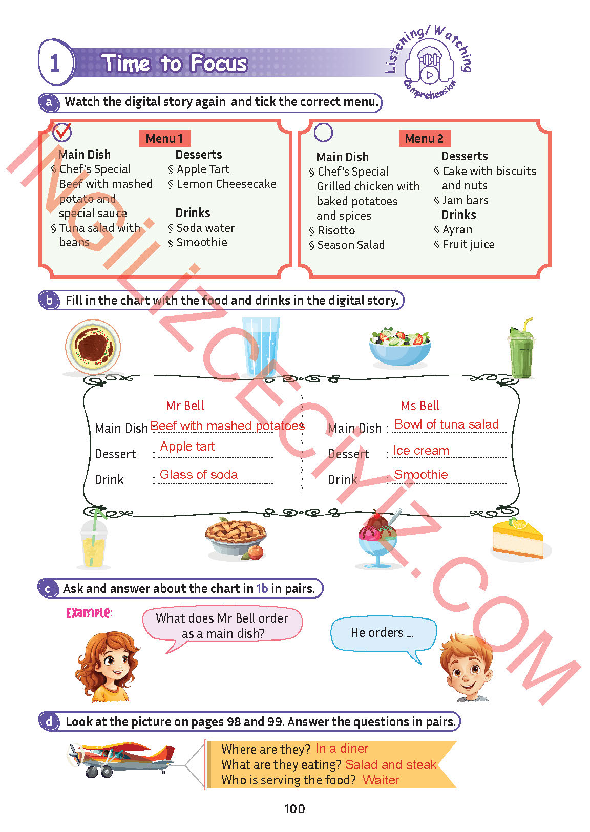 5. Sınıf Meb Yayınları İngilizce Ders Kitabı Sayfa 101 Cevapları