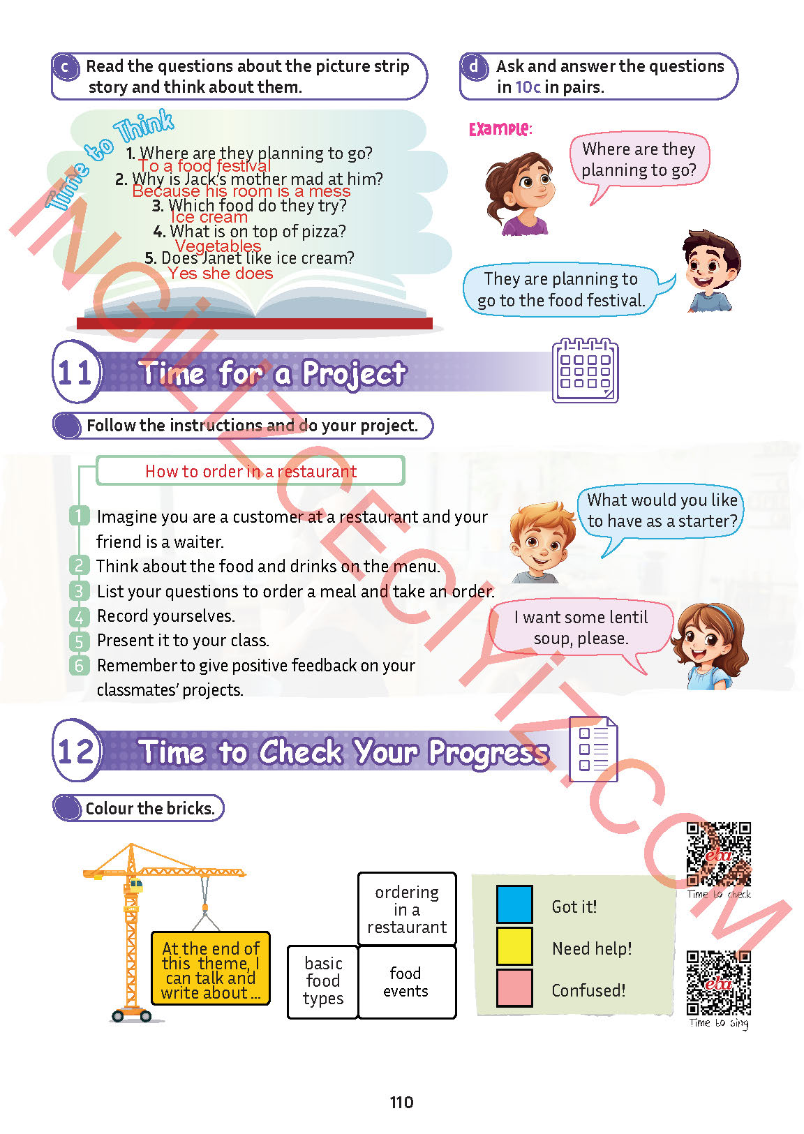 5. Sınıf Meb Yayınları İngilizce Ders Kitabı Sayfa 111 Cevapları
