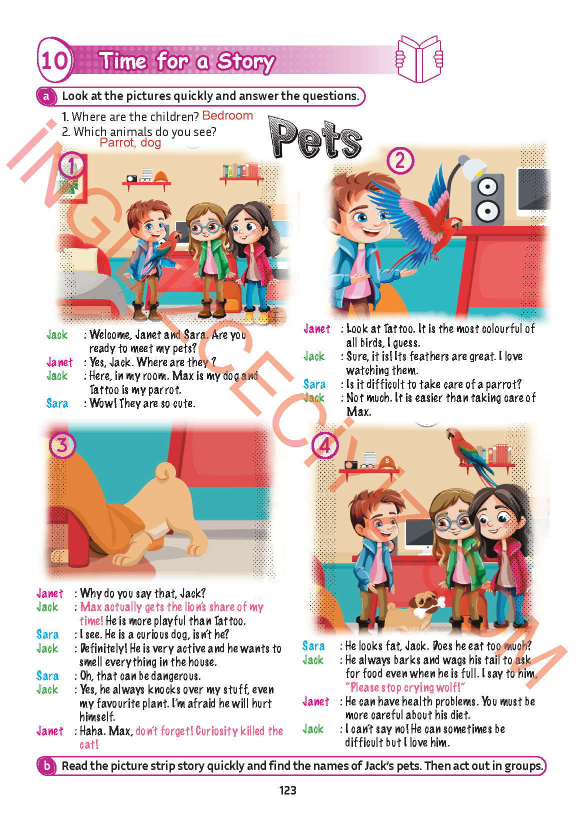 5. Sınıf Meb Yayınları İngilizce Ders Kitabı Sayfa 124 Cevapları