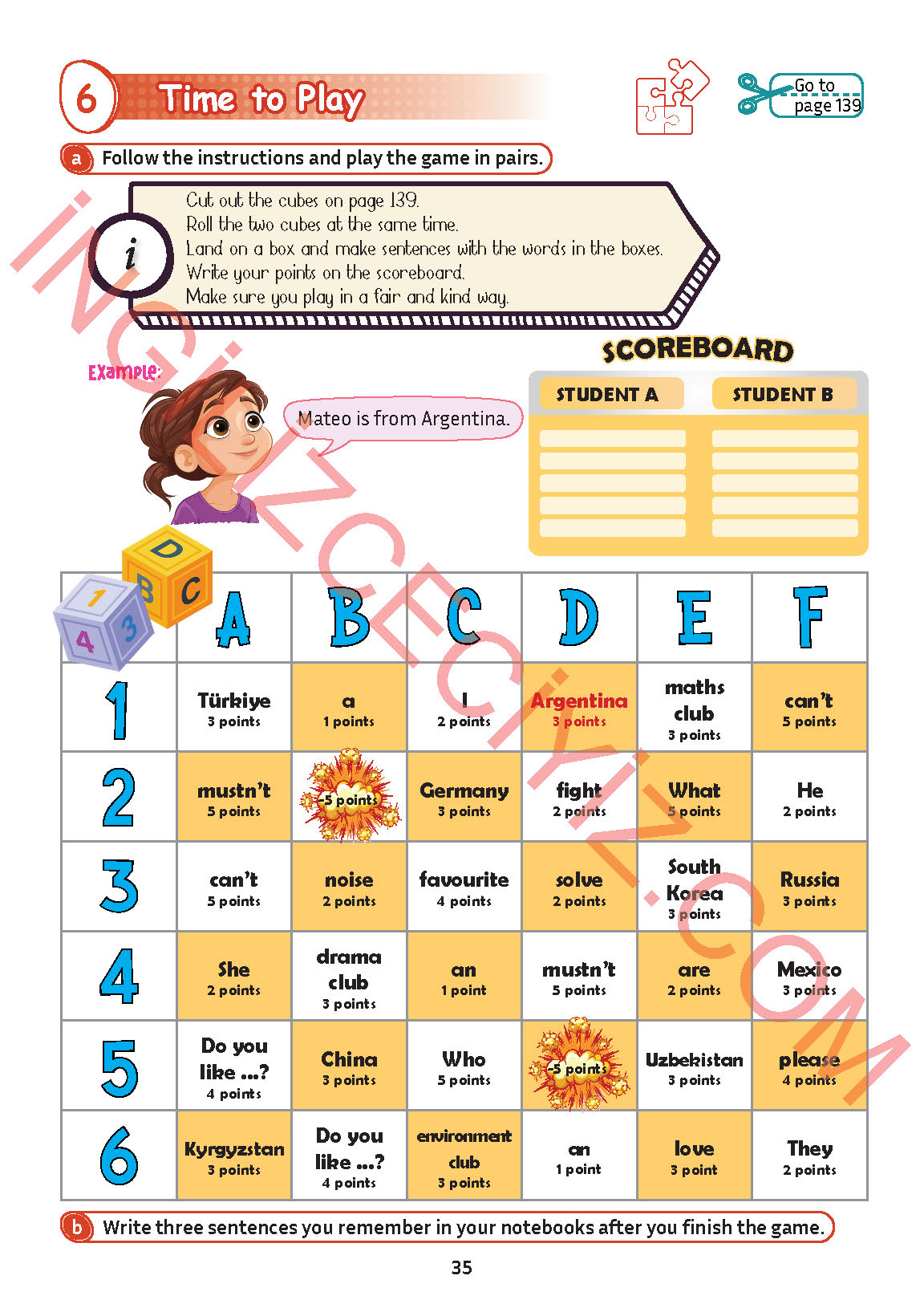 5. Sınıf Meb Yayınları İngilizce Ders Kitabı Sayfa 36 Cevapları