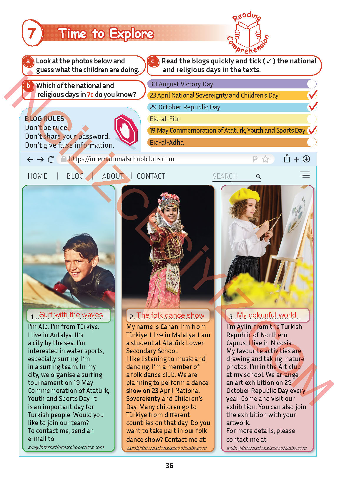 5. Sınıf Meb Yayınları İngilizce Ders Kitabı Sayfa 37 Cevapları