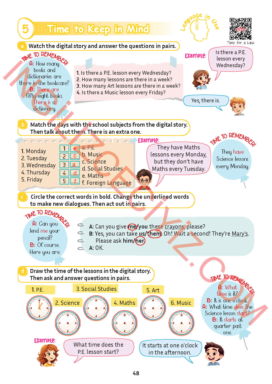 5. Sınıf Meb Yayınları İngilizce Ders Kitabı Sayfa 49 Cevapları