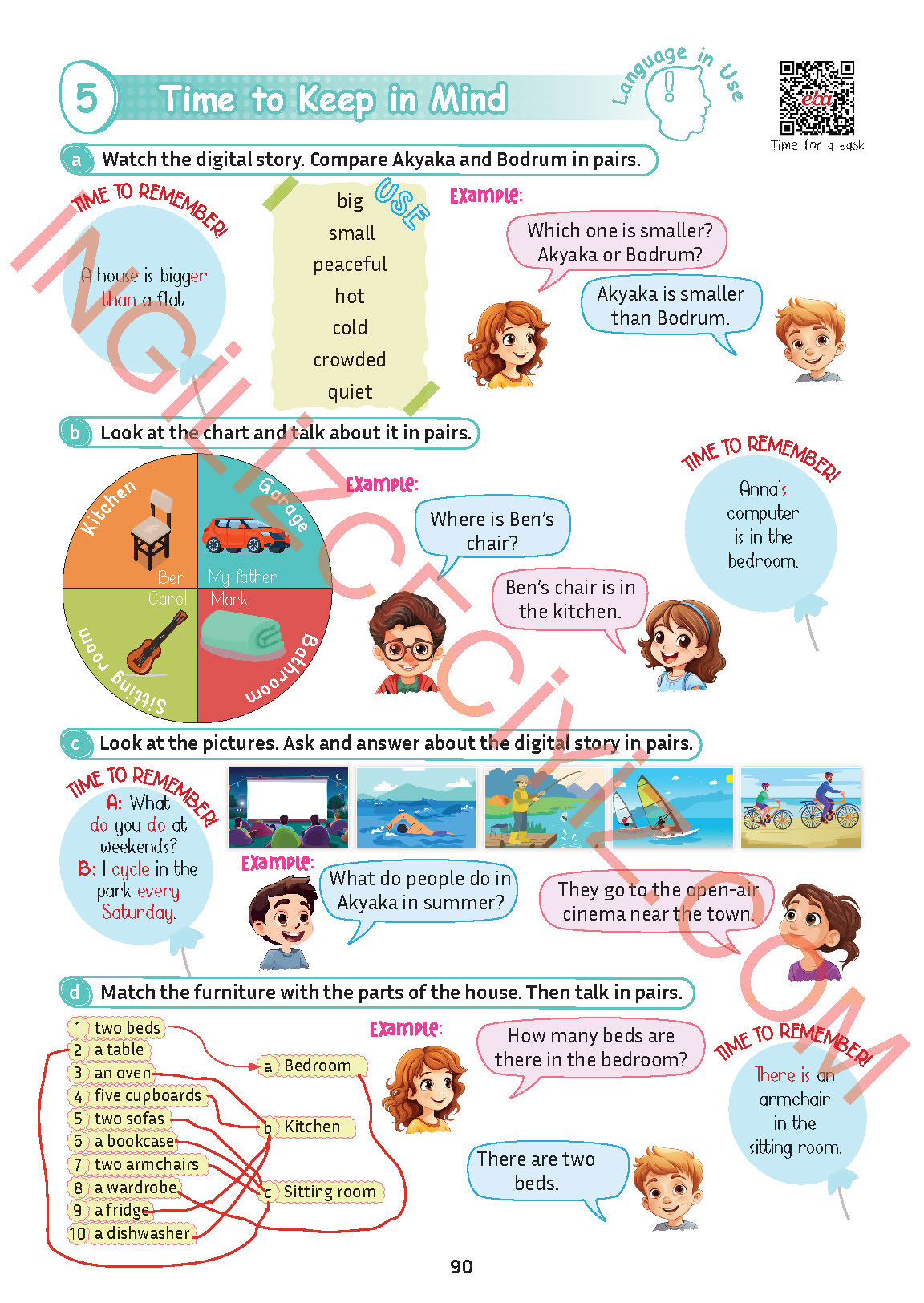 5. Sınıf Meb Yayınları İngilizce Ders Kitabı Sayfa 91 Cevapları