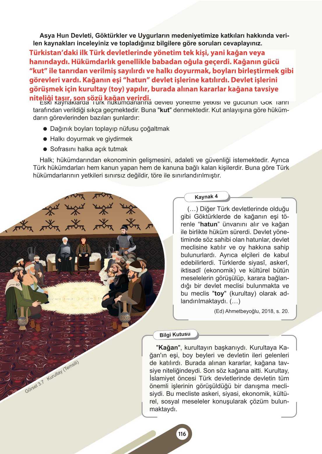6. Sınıf Meb Yayınları Sosyal Bilgiler Ders Kitabı Sayfa 116 Cevapları