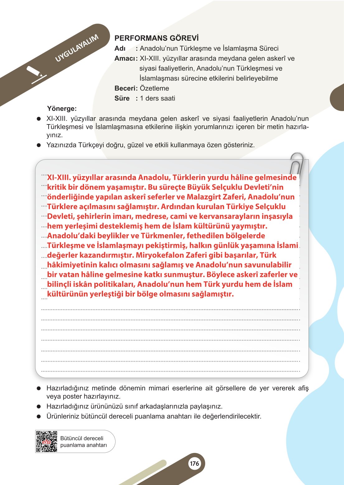 6. Sınıf Meb Yayınları Sosyal Bilgiler Ders Kitabı Sayfa 176 Cevapları 6. Sınıf Meb Yayınları Sosyal Bilgiler Ders Kitabı Sayfa 176 Cevapları