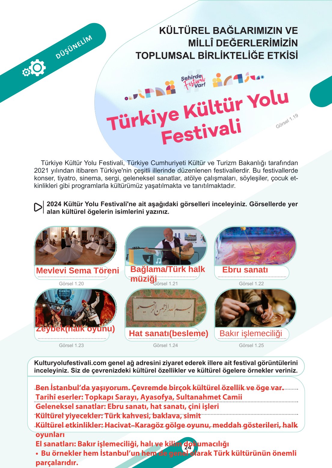 6. Sınıf Meb Yayınları Sosyal Bilgiler Ders Kitabı Sayfa 24 Cevapları