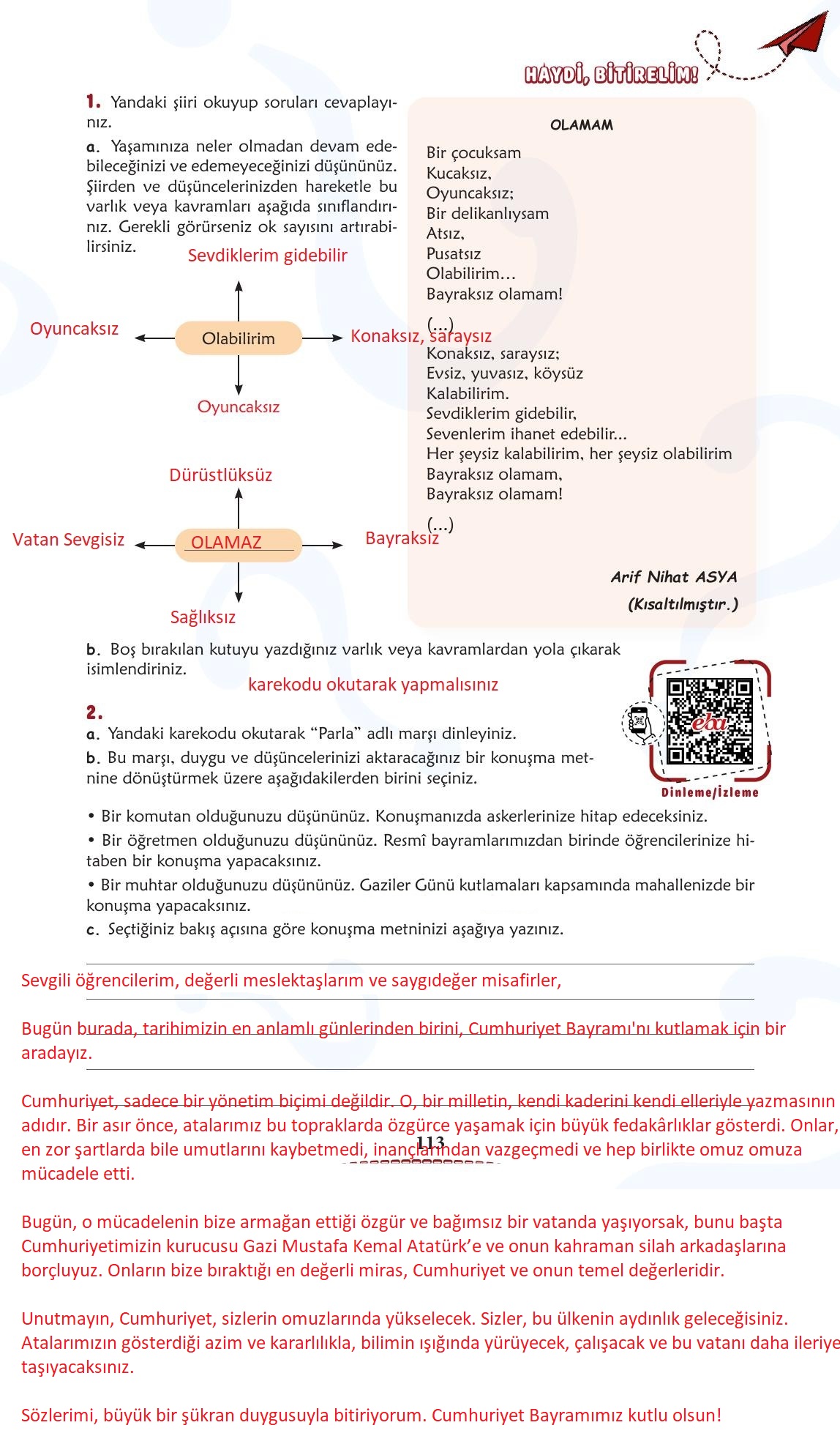 6. Sınıf Meb Yayınları Türkçe Ders Kitabı Sayfa 114 Cevapları 6. Sınıf Meb Yayınları Türkçe Ders Kitabı Sayfa 114 Cevapları