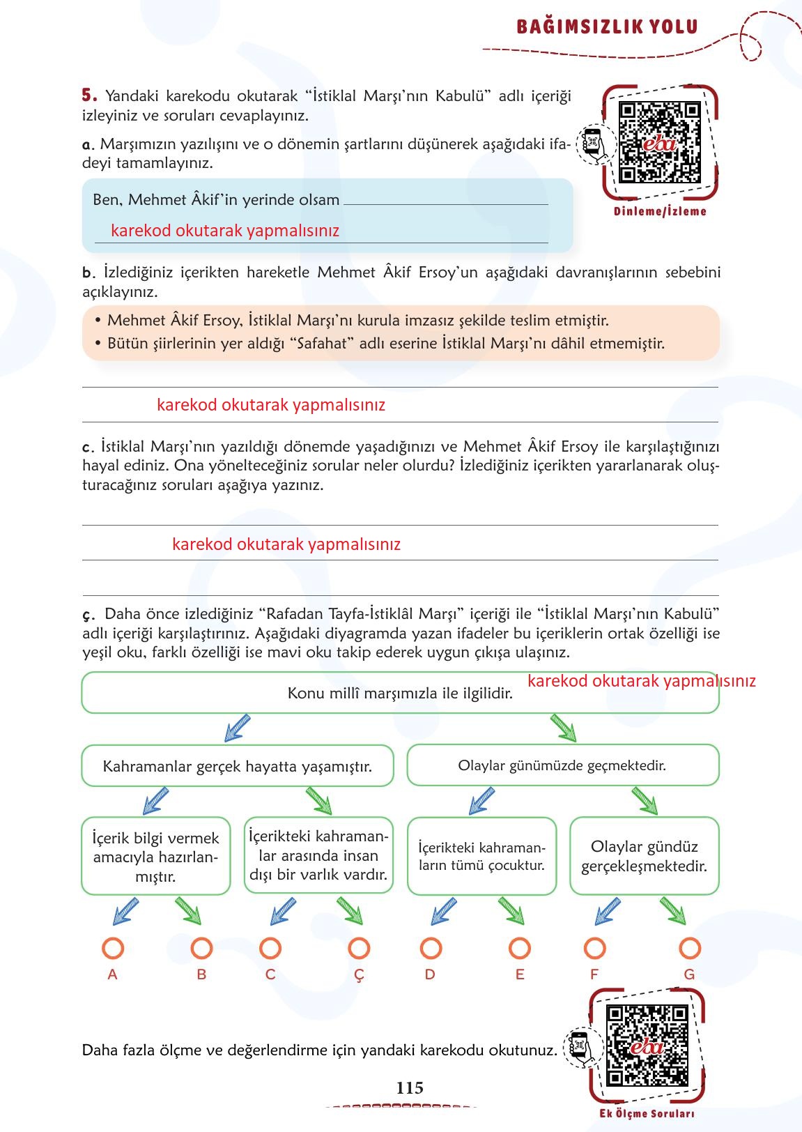 6. Sınıf Meb Yayınları Türkçe Ders Kitabı Sayfa 116 Cevapları