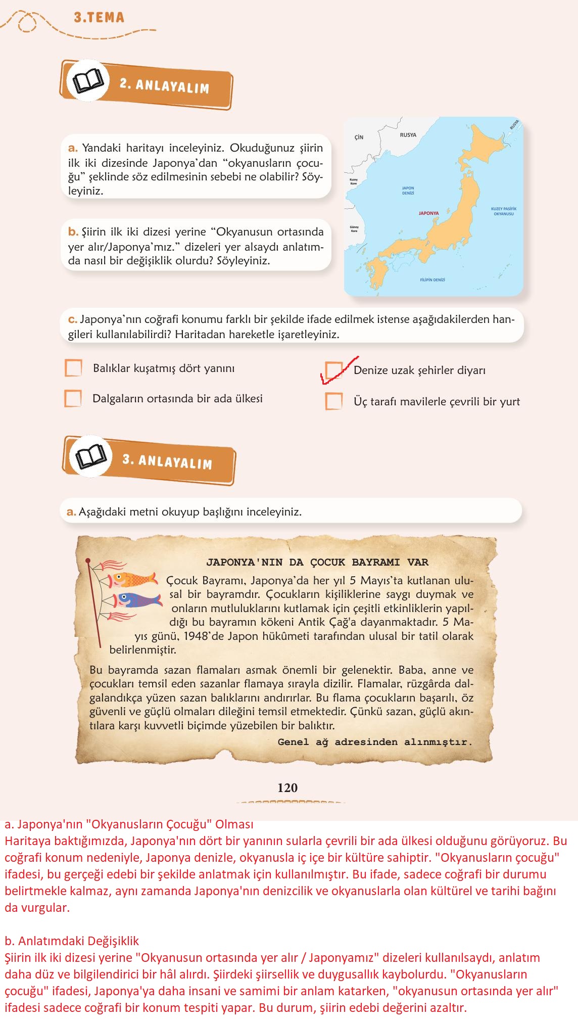 6. Sınıf Meb Yayınları Türkçe Ders Kitabı Sayfa 121 Cevapları