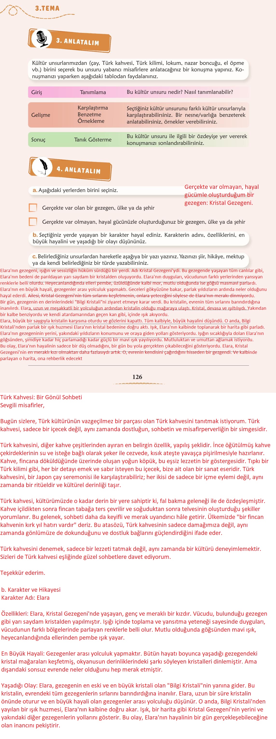 6. Sınıf Meb Yayınları Türkçe Ders Kitabı Sayfa 127 Cevapları