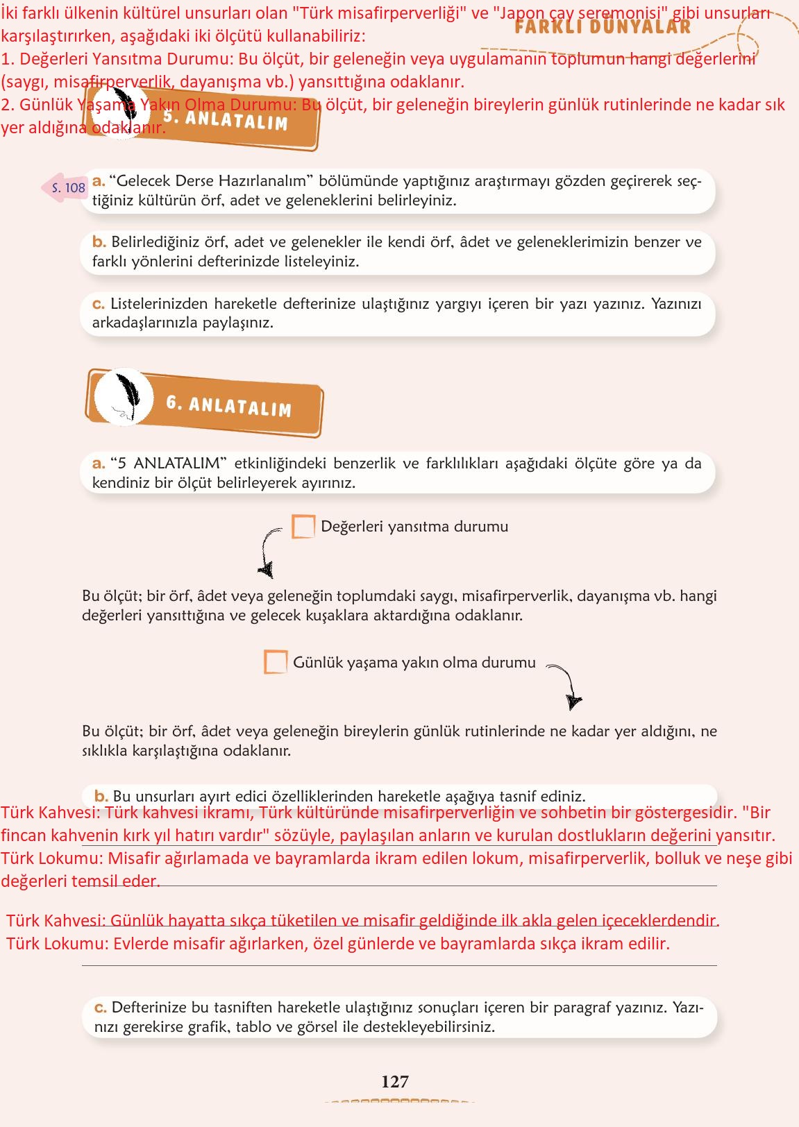 6. Sınıf Meb Yayınları Türkçe Ders Kitabı Sayfa 128 Cevapları 6. Sınıf Meb Yayınları Türkçe Ders Kitabı Sayfa 128 Cevapları