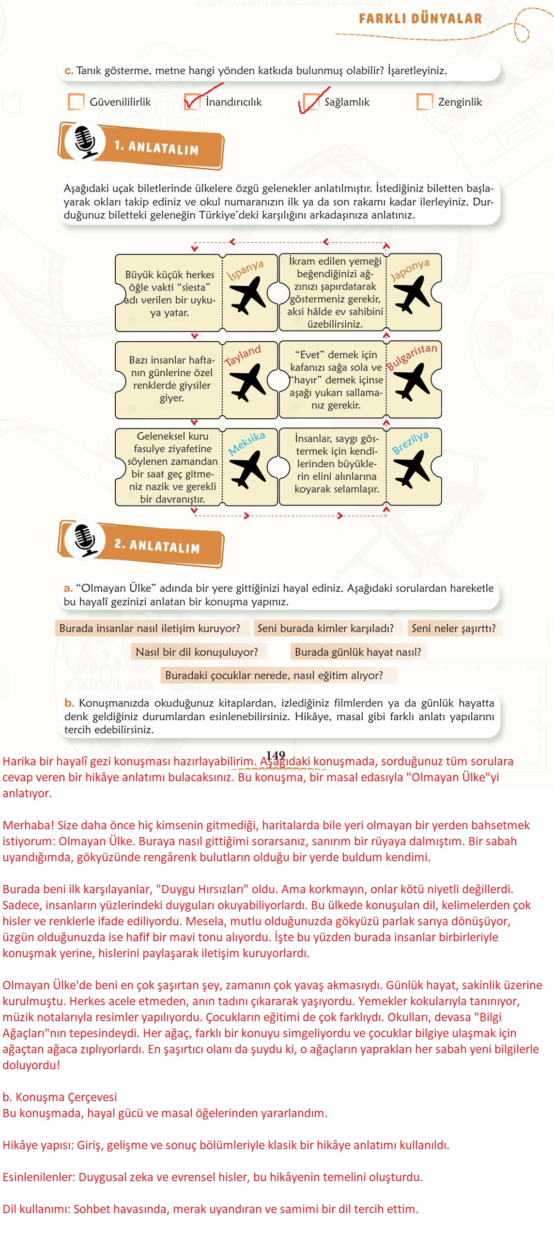 6. Sınıf Meb Yayınları Türkçe Ders Kitabı Sayfa 150 Cevapları
