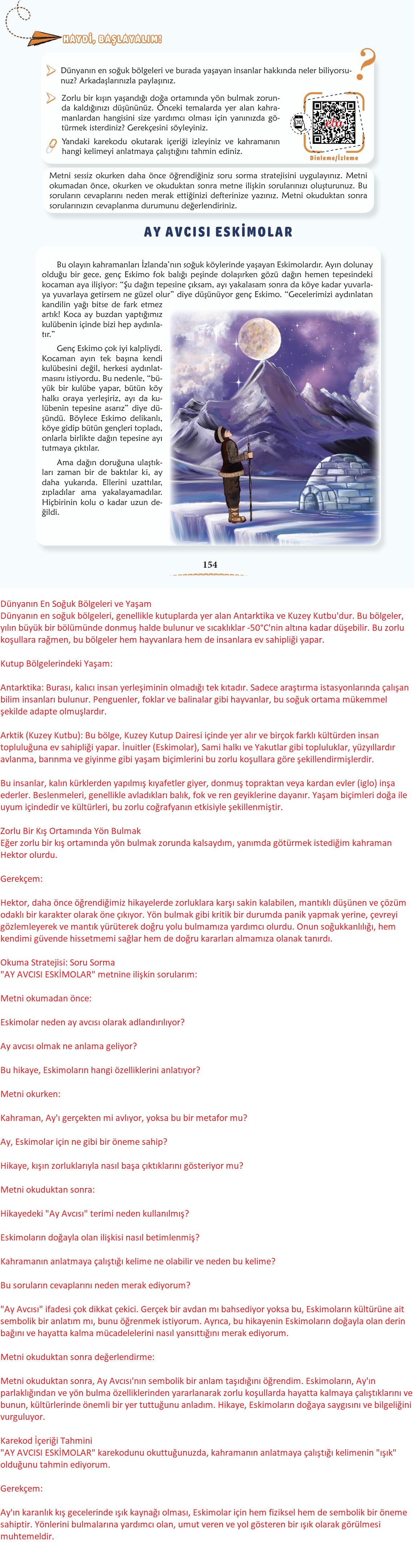 6. Sınıf Meb Yayınları Türkçe Ders Kitabı Sayfa 155 Cevapları