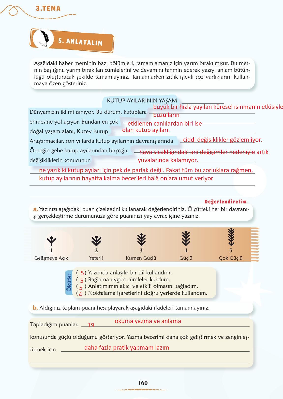 6. Sınıf Meb Yayınları Türkçe Ders Kitabı Sayfa 161 Cevapları