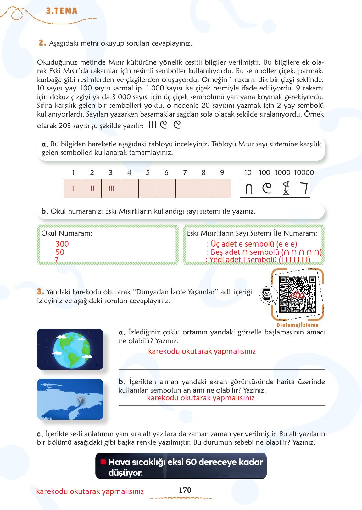 6. Sınıf Meb Yayınları Türkçe Ders Kitabı Sayfa 171 Cevapları