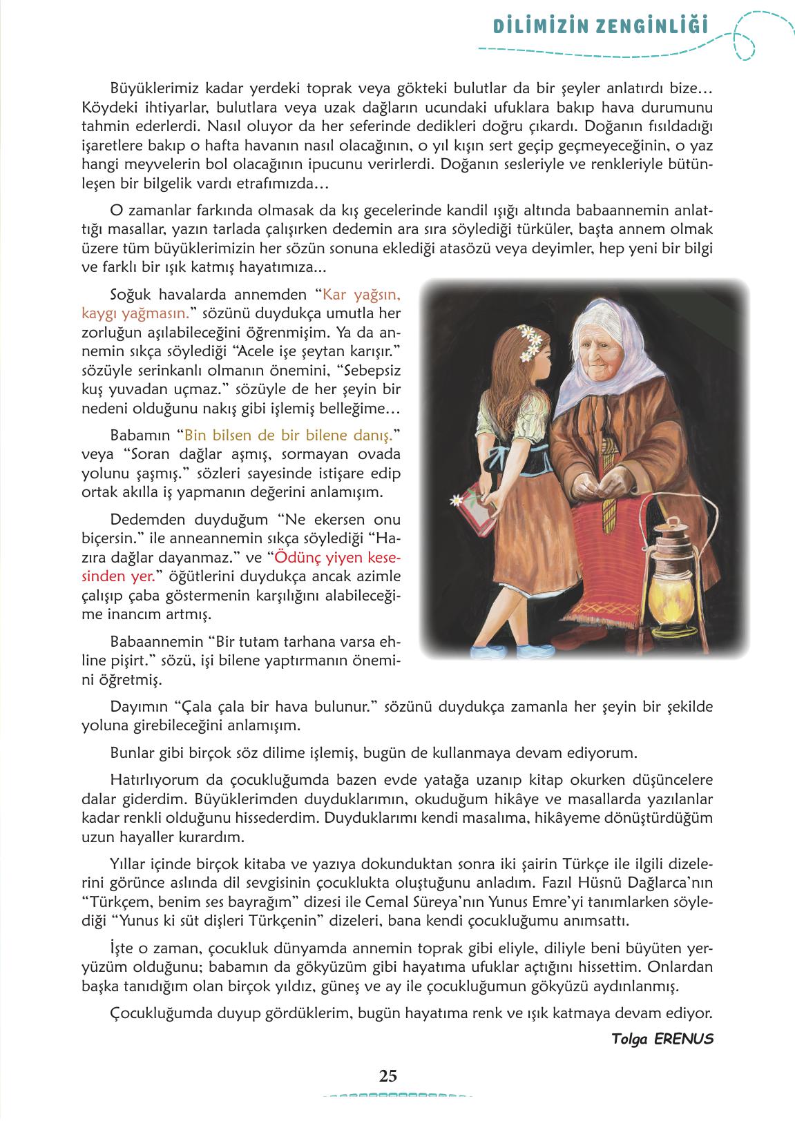 6. Sınıf Meb Yayınları Türkçe Ders Kitabı Sayfa 26 Cevapları