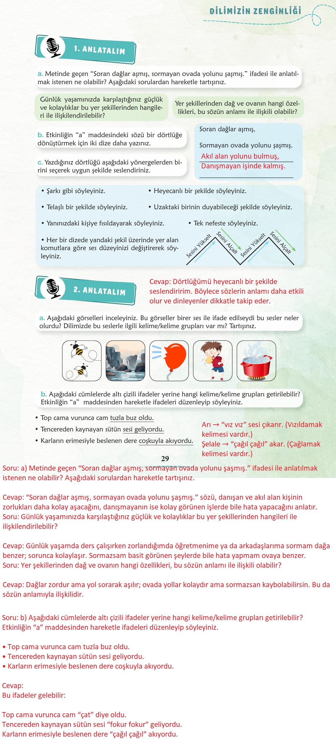 6. Sınıf Meb Yayınları Türkçe Ders Kitabı Sayfa 30 Cevapları