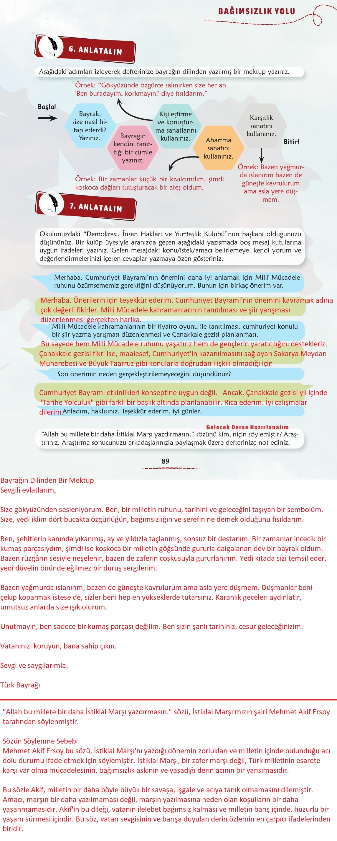 6. Sınıf Meb Yayınları Türkçe Ders Kitabı Sayfa 90 Cevapları