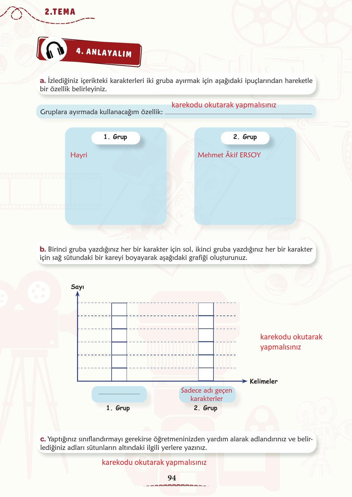 6. Sınıf Meb Yayınları Türkçe Ders Kitabı Sayfa 95 Cevapları
