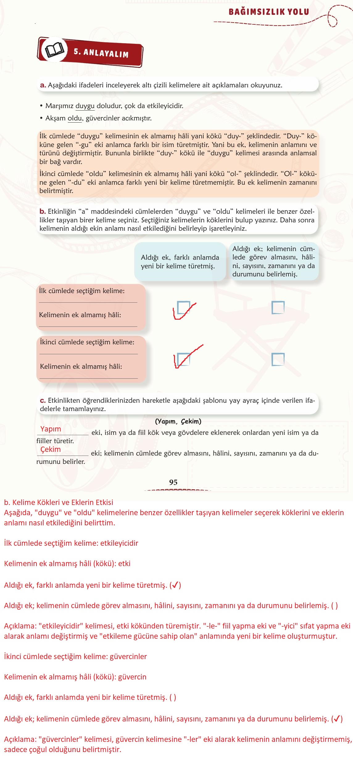 6. Sınıf Meb Yayınları Türkçe Ders Kitabı Sayfa 96 Cevapları 6. Sınıf Meb Yayınları Türkçe Ders Kitabı Sayfa 96 Cevapları