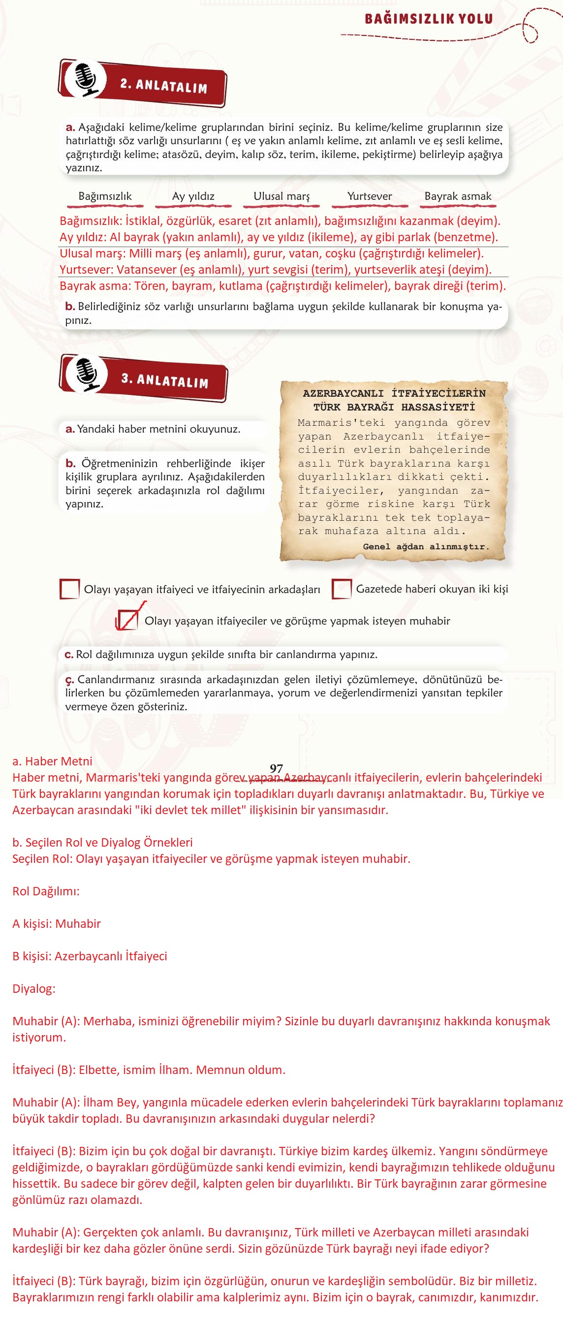 6. Sınıf Meb Yayınları Türkçe Ders Kitabı Sayfa 98 Cevapları 6. Sınıf Meb Yayınları Türkçe Ders Kitabı Sayfa 98 Cevapları