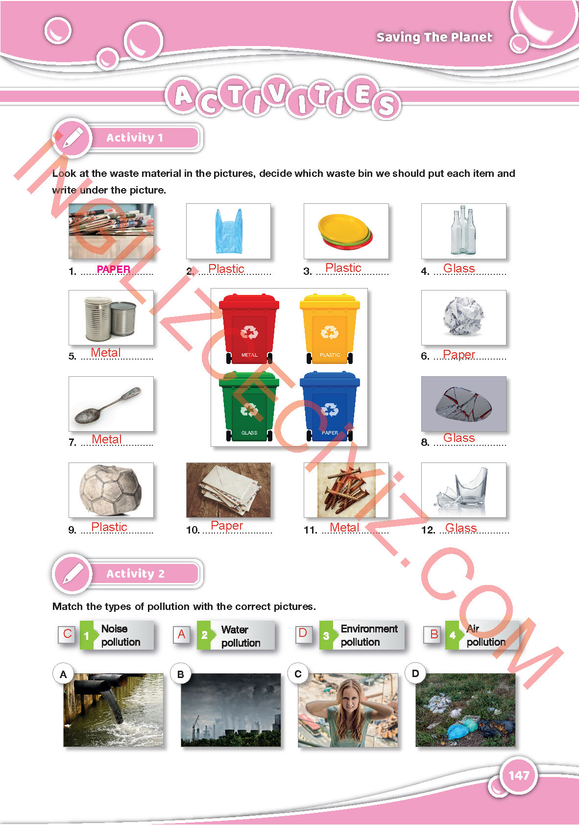 6. Sınıf Özgün Yayıncılık İngilizce Ders Kitabı Sayfa 147 Cevapları