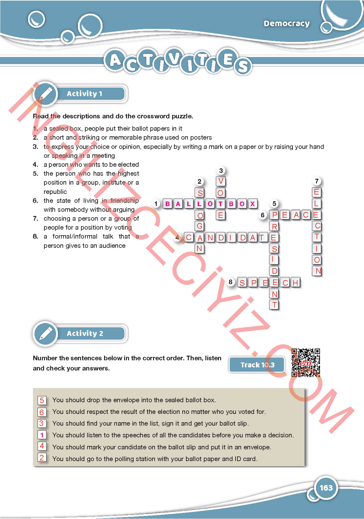 6. Sınıf Özgün Yayıncılık İngilizce Ders Kitabı Sayfa 163 Cevapları
