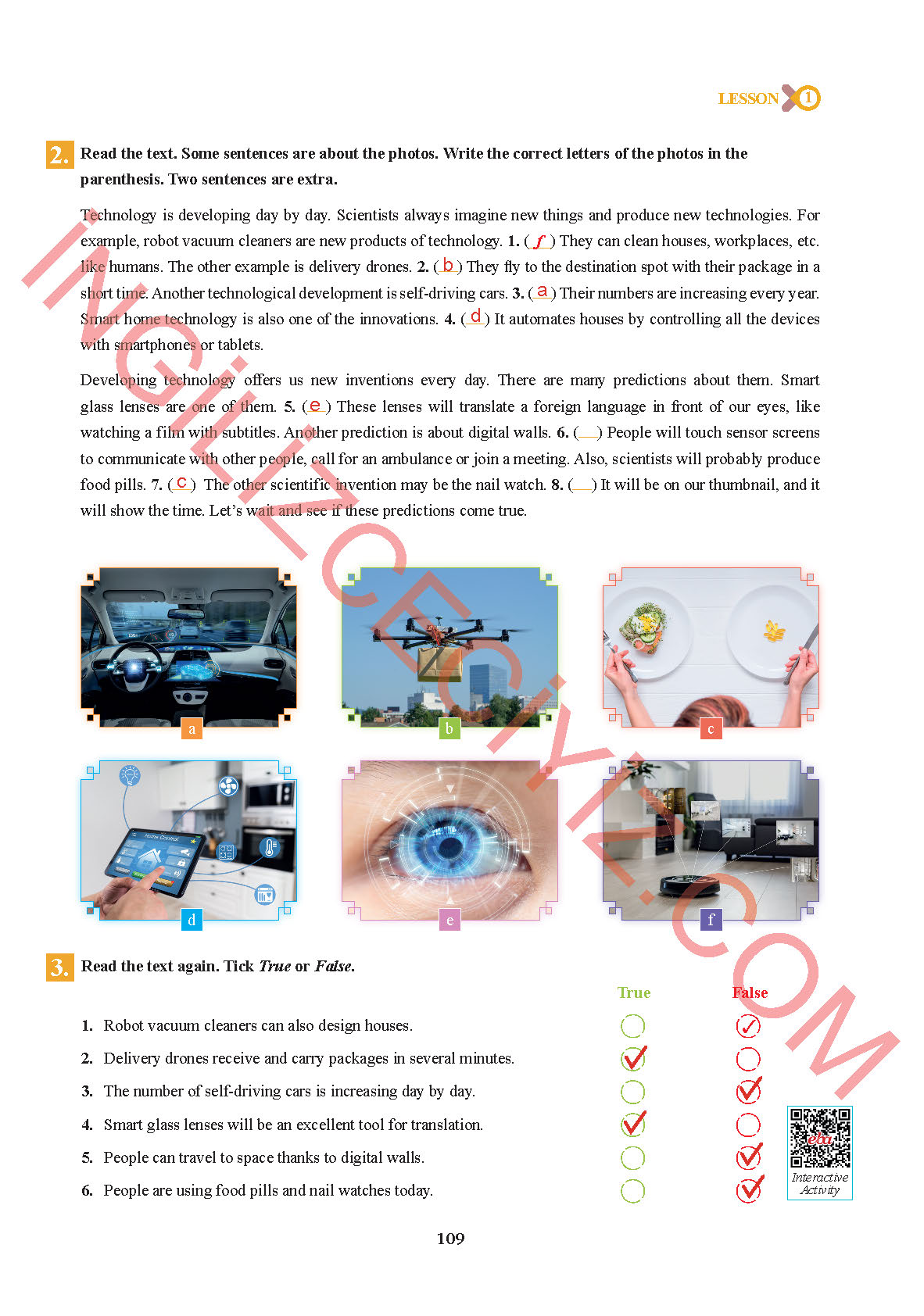 7. Sınıf Sdr İpekyolu Yayıncılık İngilizce Ders Kitabı Sayfa 109 Cevapları