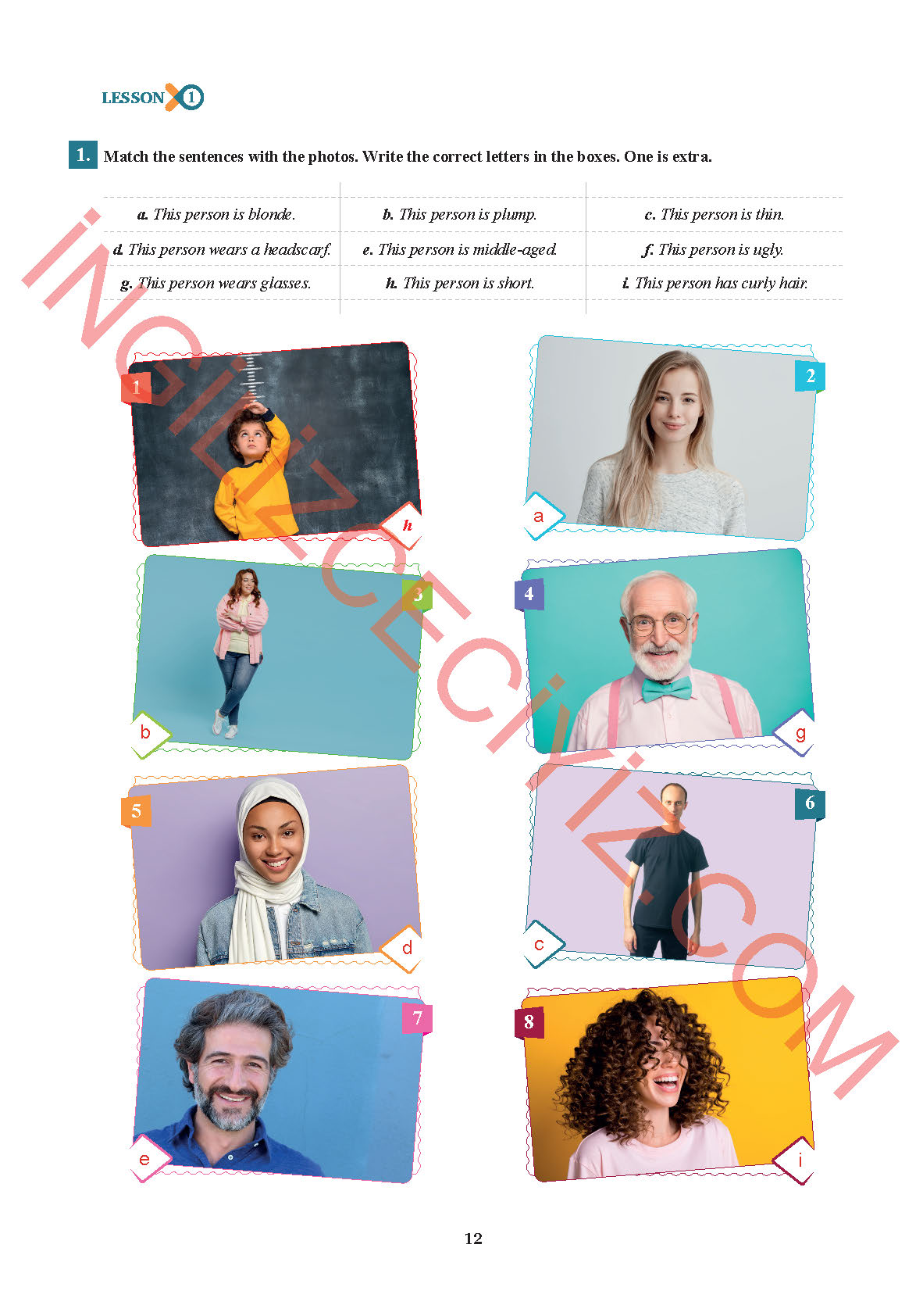 7. Sınıf Sdr İpekyolu Yayıncılık İngilizce Ders Kitabı Sayfa 12 Cevapları