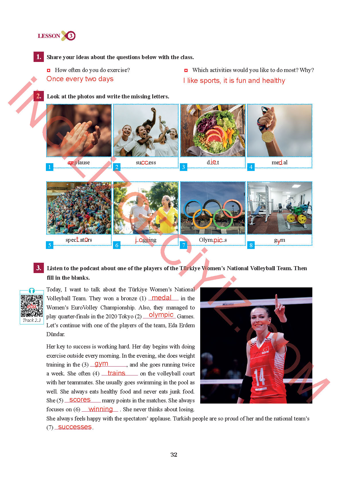 7. Sınıf Sdr İpekyolu Yayıncılık İngilizce Ders Kitabı Sayfa 32 Cevapları