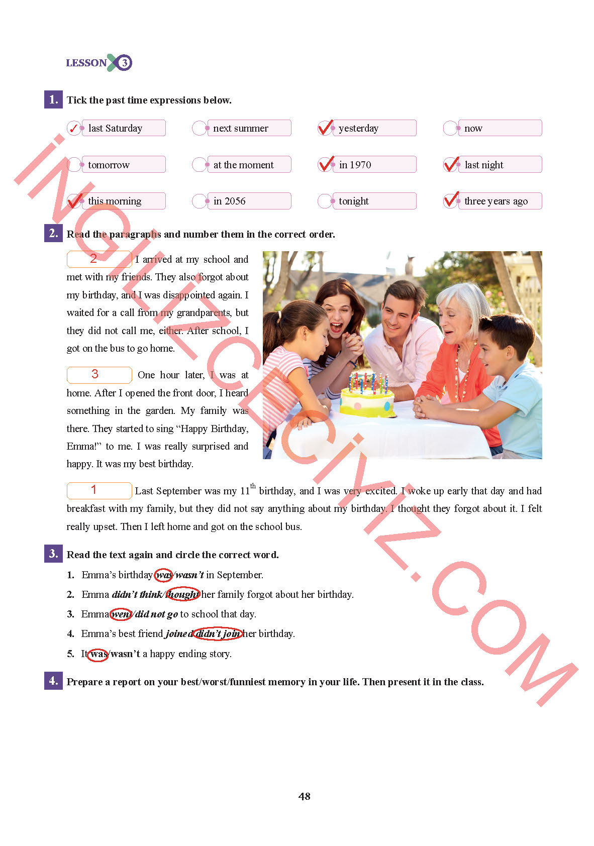 7. Sınıf Sdr İpekyolu Yayıncılık İngilizce Ders Kitabı Sayfa 48 Cevapları