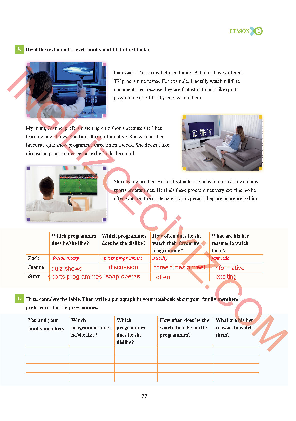 7. Sınıf Sdr İpekyolu Yayıncılık İngilizce Ders Kitabı Sayfa 77 Cevapları